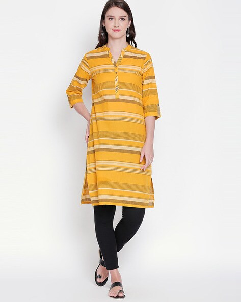 Buy Yellow Kurtas for Women by Rangmanch by Pantaloons Online