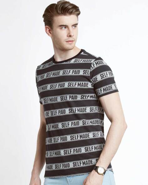 Striped Crew Neck Slim Fit T-shirt