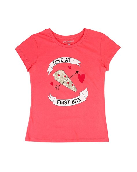 Buy Pink Tshirts for Girls by Pantaloons Junior Online