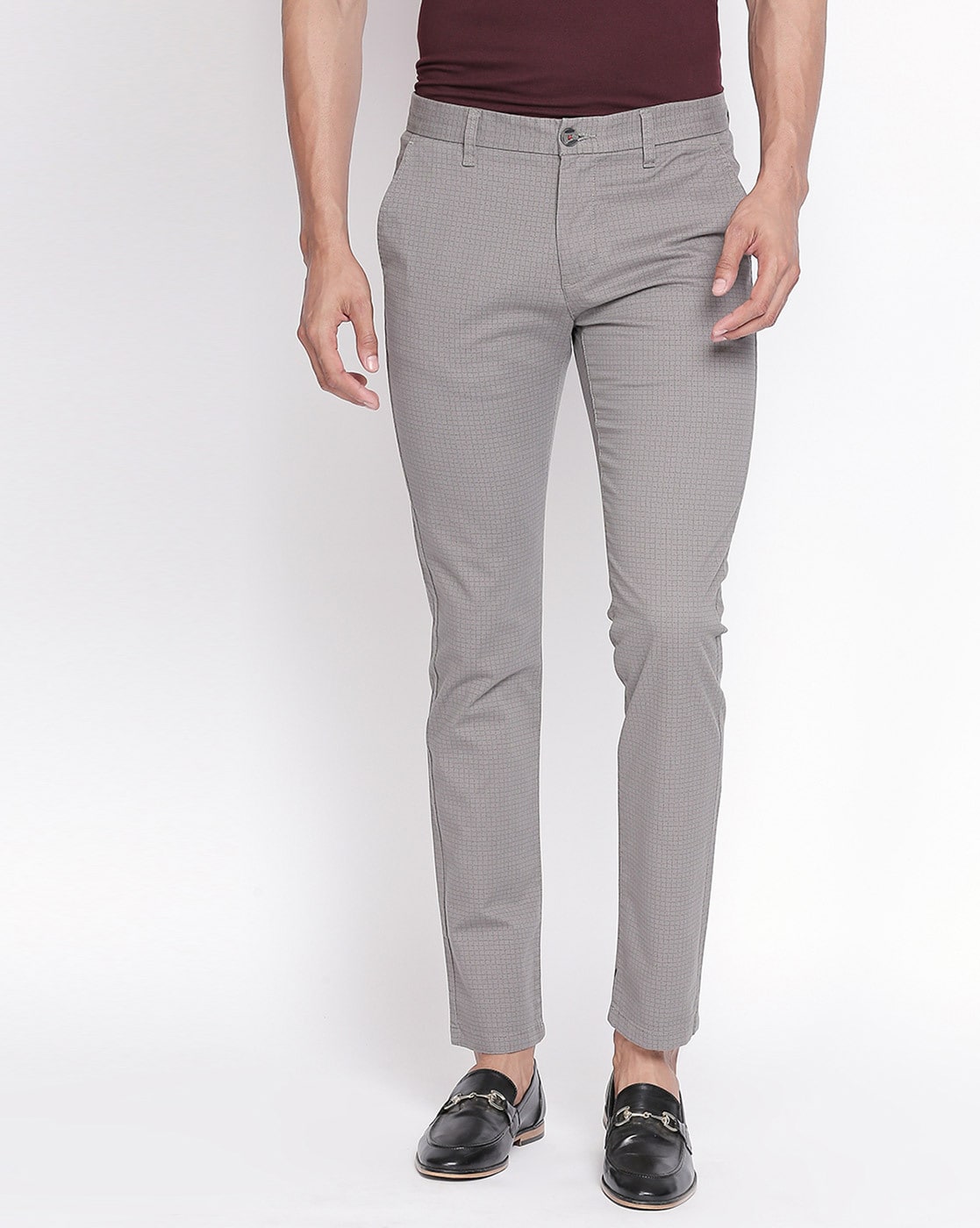 Byford By Pantaloons Slim Fit Trousers  Buy Byford By Pantaloons Slim Fit  Trousers Online In India