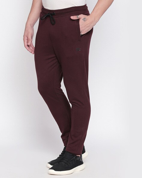 Ajile by Pantaloons Brown Cotton Slim Fit Trackpants