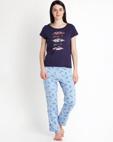 Buy NAVY Night LoungeWearSets for Women by Dreamz by Pantaloons