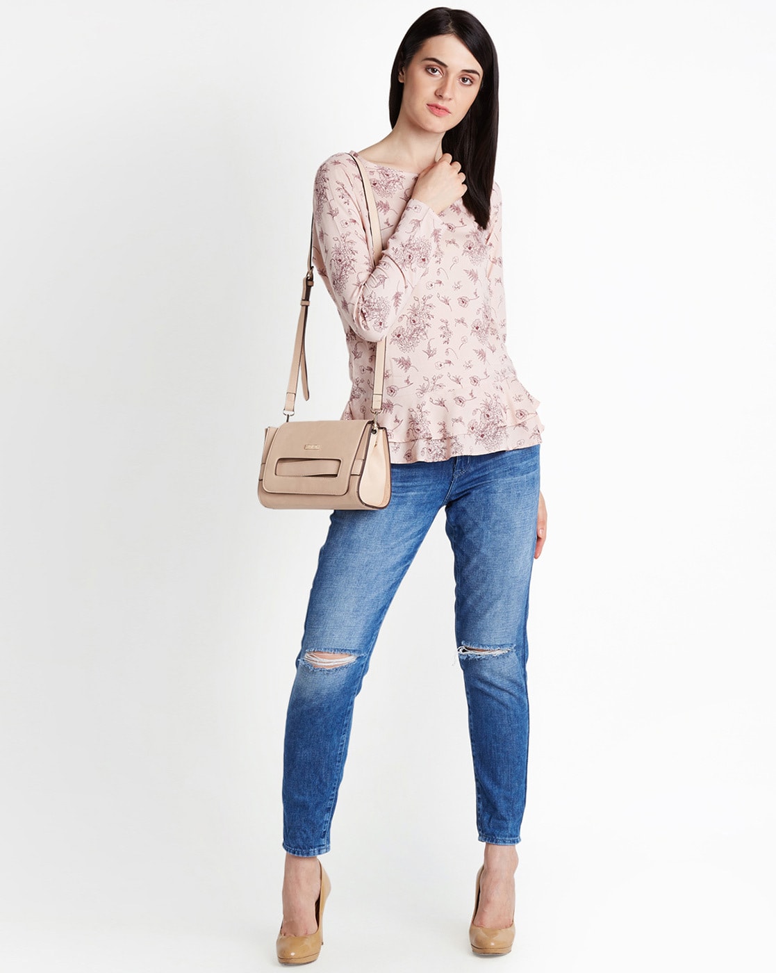 Buy Nude Pink Tops for Women by Honey by Pantaloons Online