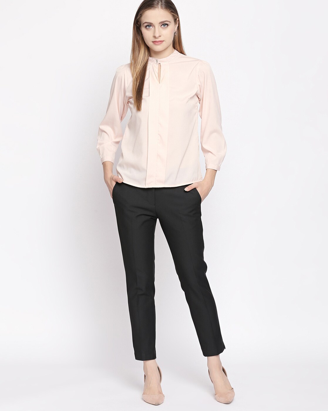 Buy BLUSH Trousers & Pants for Women by Annabelle by Pantaloons Online |  Ajio.com
