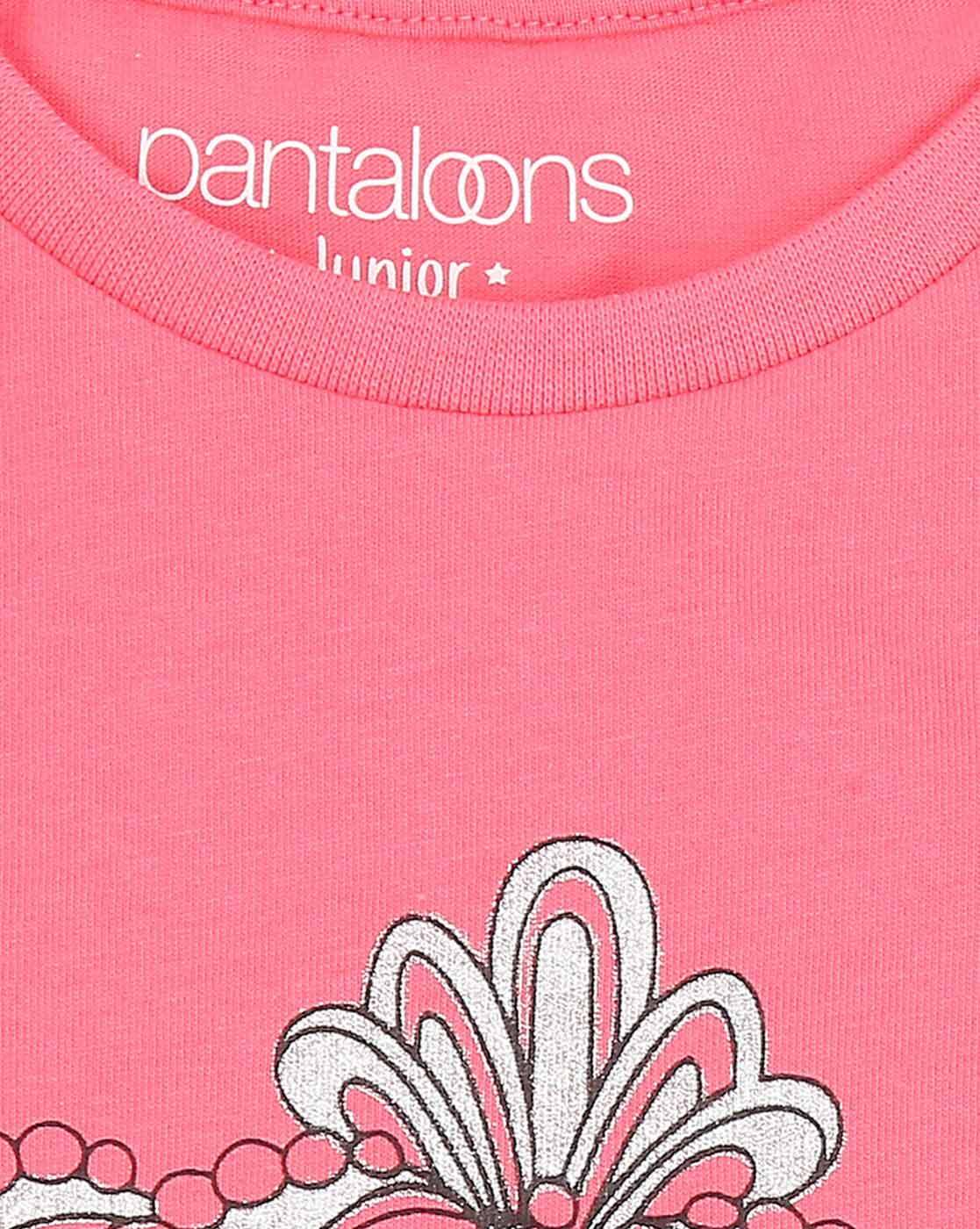 Buy PINK Tshirts for Girls by Pantaloons Junior Online