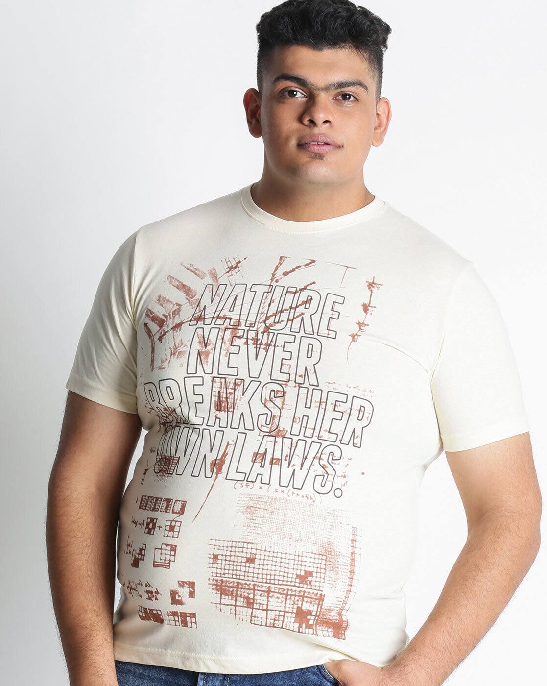 Buy Cream Tshirts for Men by Alto Moda 