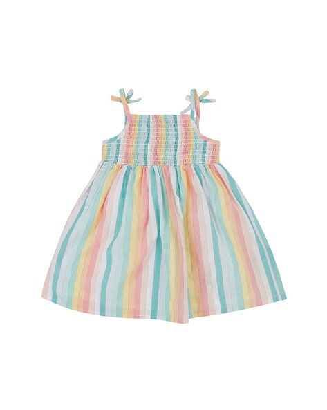 Buy Smocking Dress by LITTLE LUXURY at Ogaan Market Online Shopping Site