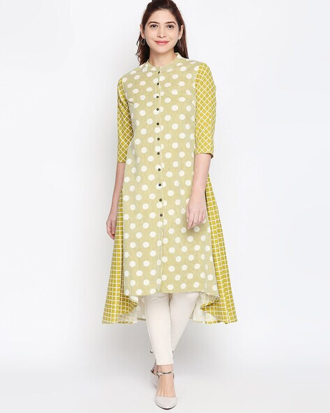 Buy Lime Yellow Kurtas for Women by Rangmanch by Pantaloons Online