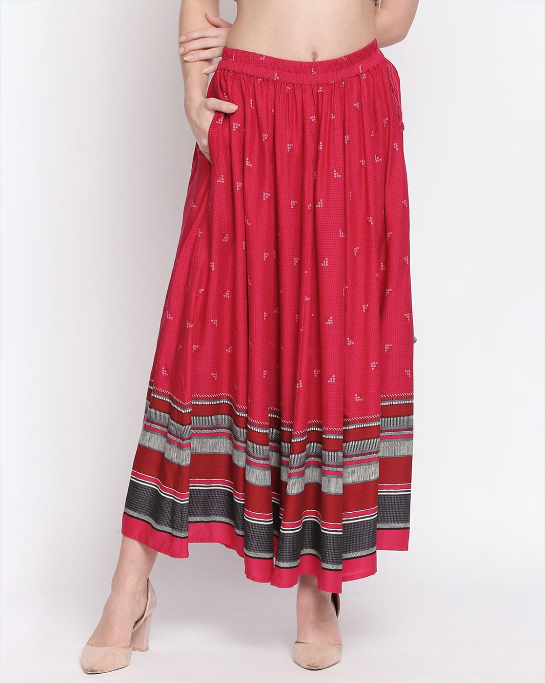 Akkriti Women Ethnic Full Length Blue Skirt  Selling Fast at Pantaloonscom