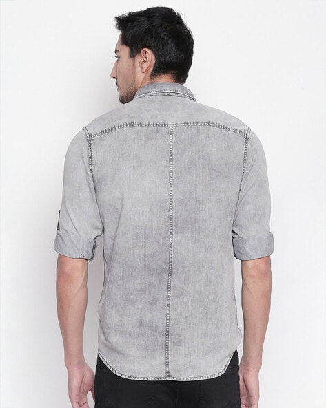 Buy Grey Shirts for Men by SF Jeans by Pantaloons Online