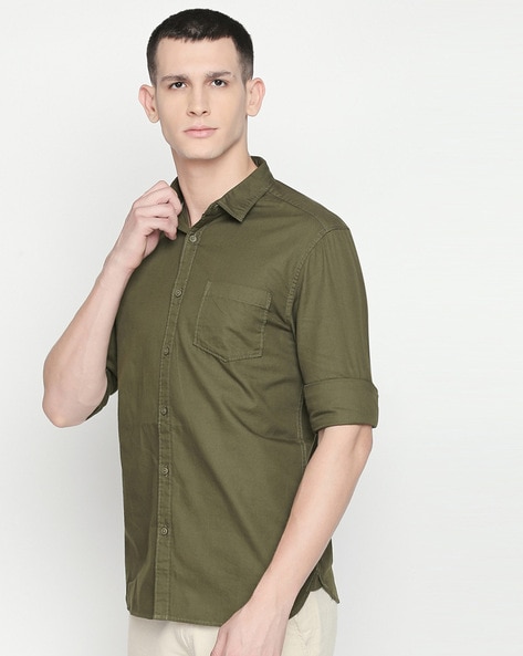 Buy Olive Shirts for Men by Byford by Pantaloons Online Ajio