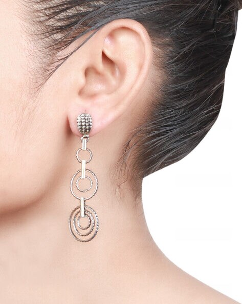 Buy Sterling Silver Leaf Stud Earrings - Designer Handmade Small Post  Earrings Online at desertcartINDIA