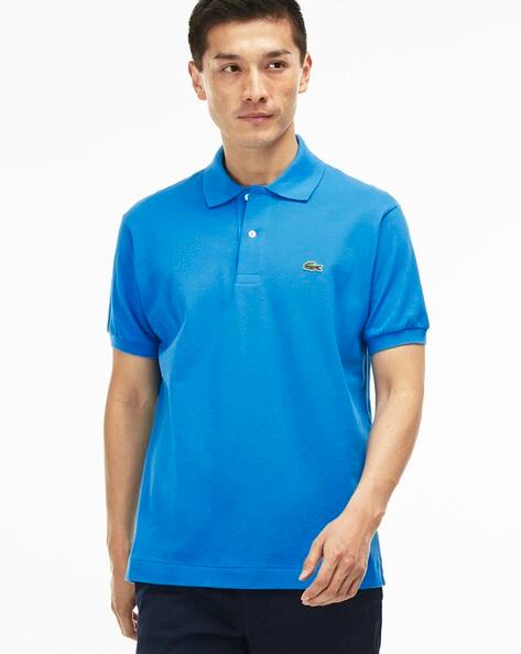 royal blue lacoste t shirt