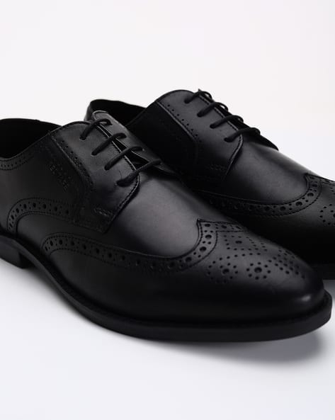 Formal Leather Brogue Shoes (Image - 2)