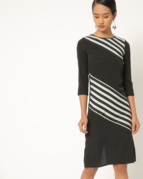 Harpa Striped Sheath Dress