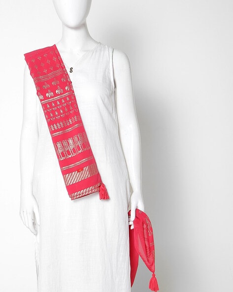 Printed Dupatta with Tassels Price in India