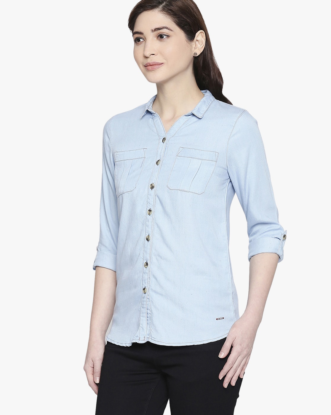 lee cooper denim shirt ladies