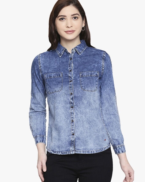 Buy Blue Shirts for Women by LEE COOPER Online