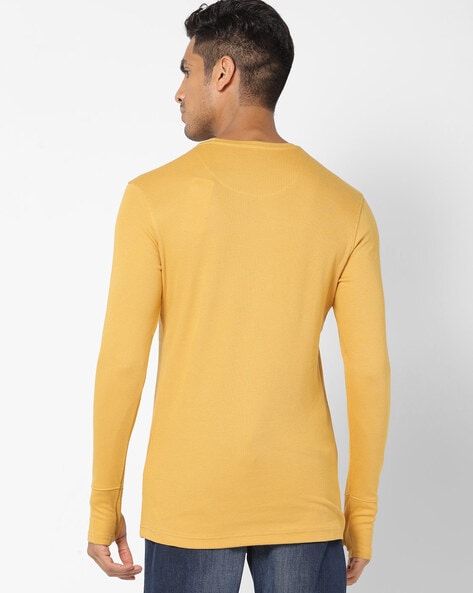 Buy Mustard Yellow Tshirts for Men by Teamspirit Online