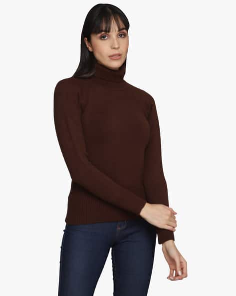 Turtleneck Pullover with Raglan Sleeves