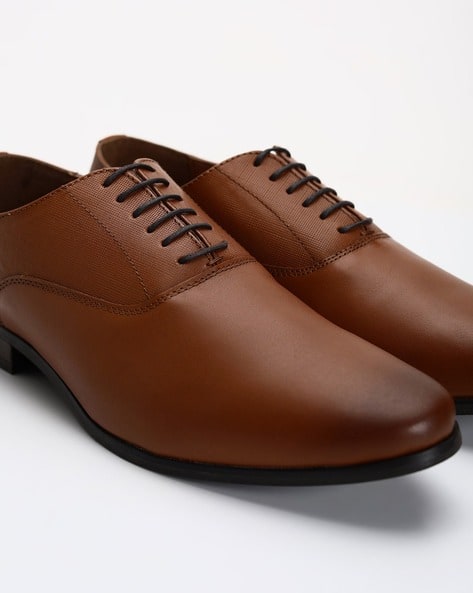 Textured Leather Oxfords (Image - 2)