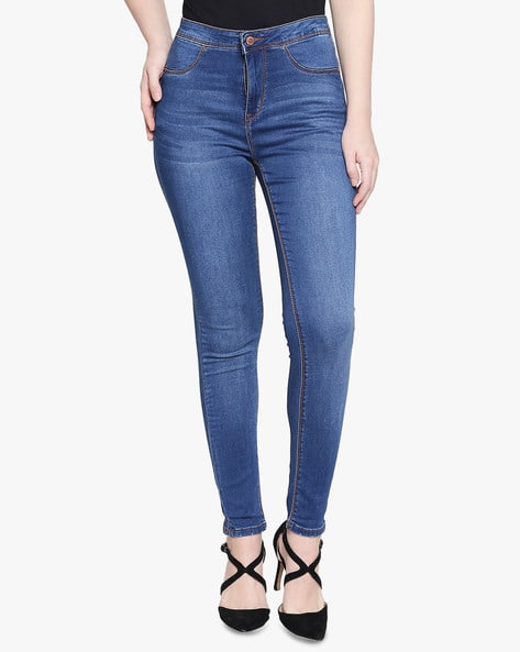Lee Cooper Women Washed Skinny Jeans