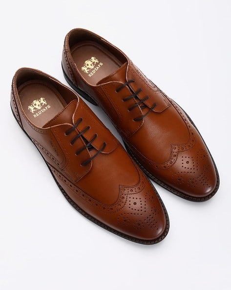 Leather Brogue Formal Shoes (Image - 1)