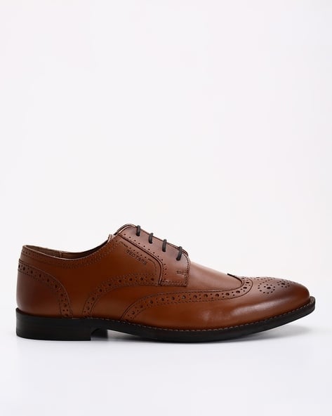 Leather Brogue Formal Shoes (Image - 2)
