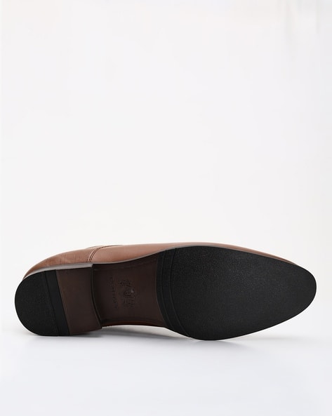 Textured Leather Oxfords (Image - 1)