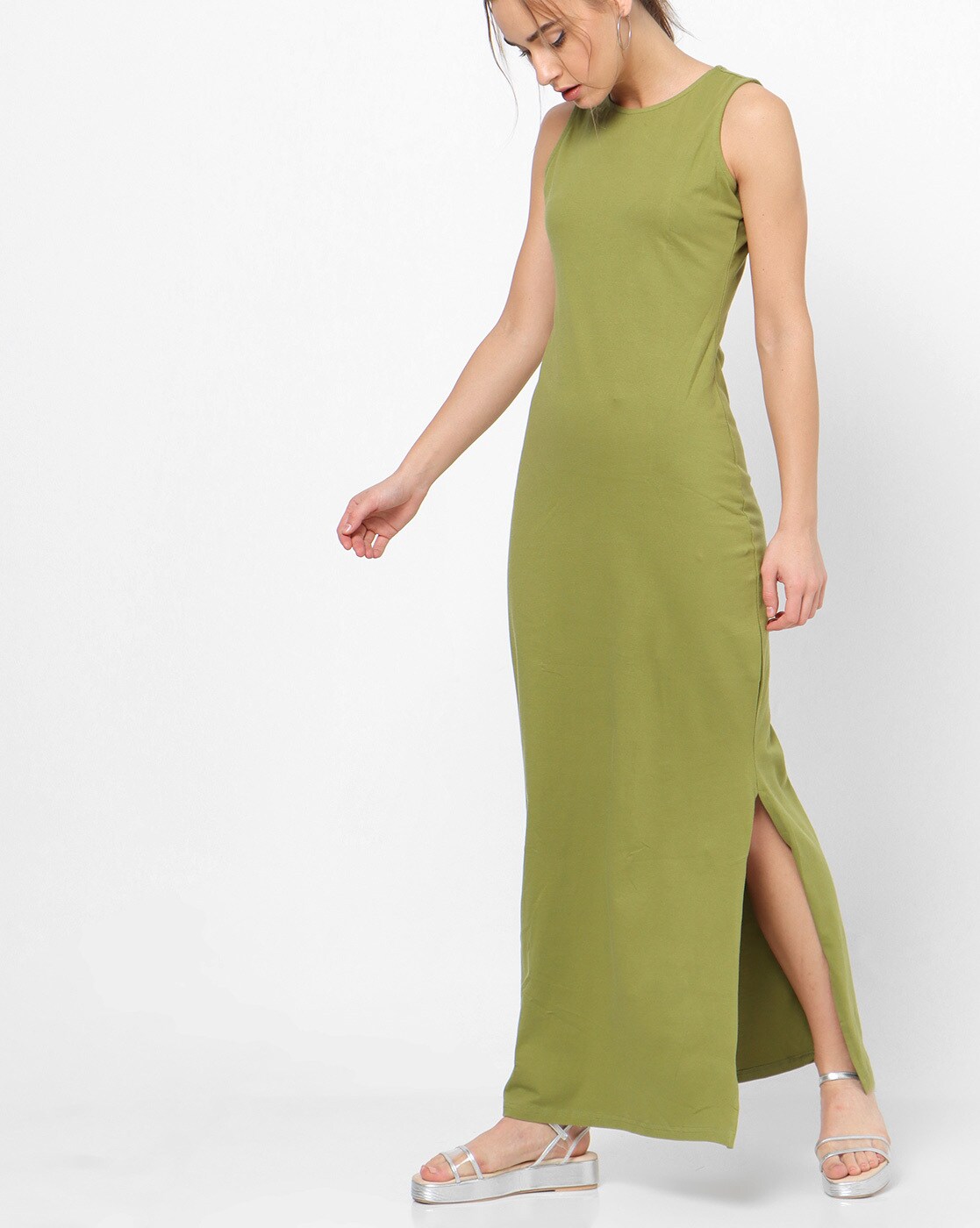 Buy Green Dresses for Women by FABALLEY Online