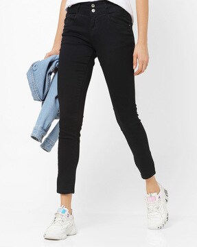 kraus high waist black jeans