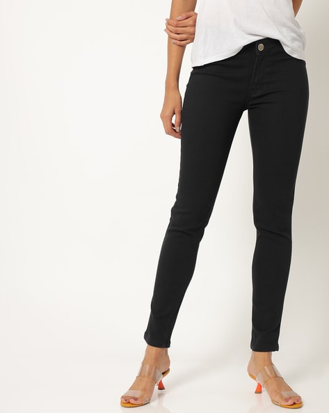 Flat-Front Trousers with Back Patch Pockets