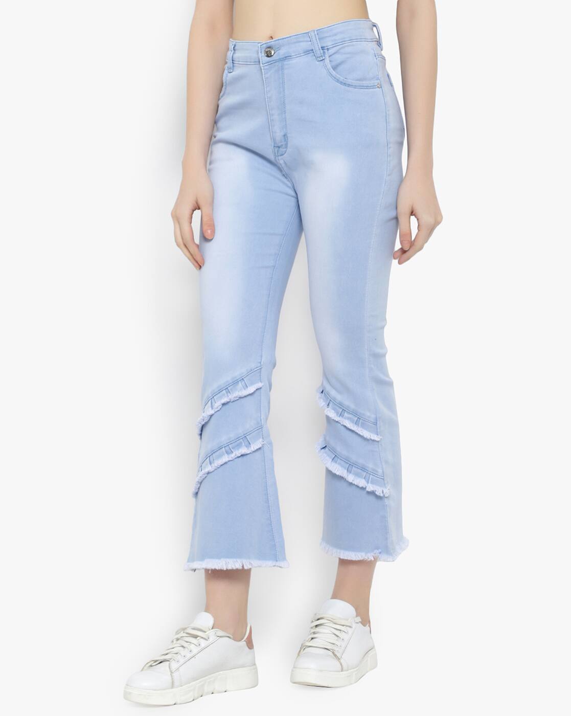 Buy Sky Blue Jeans \u0026 Jeggings for Women by PERFECT OUTLET Online | Ajio.com