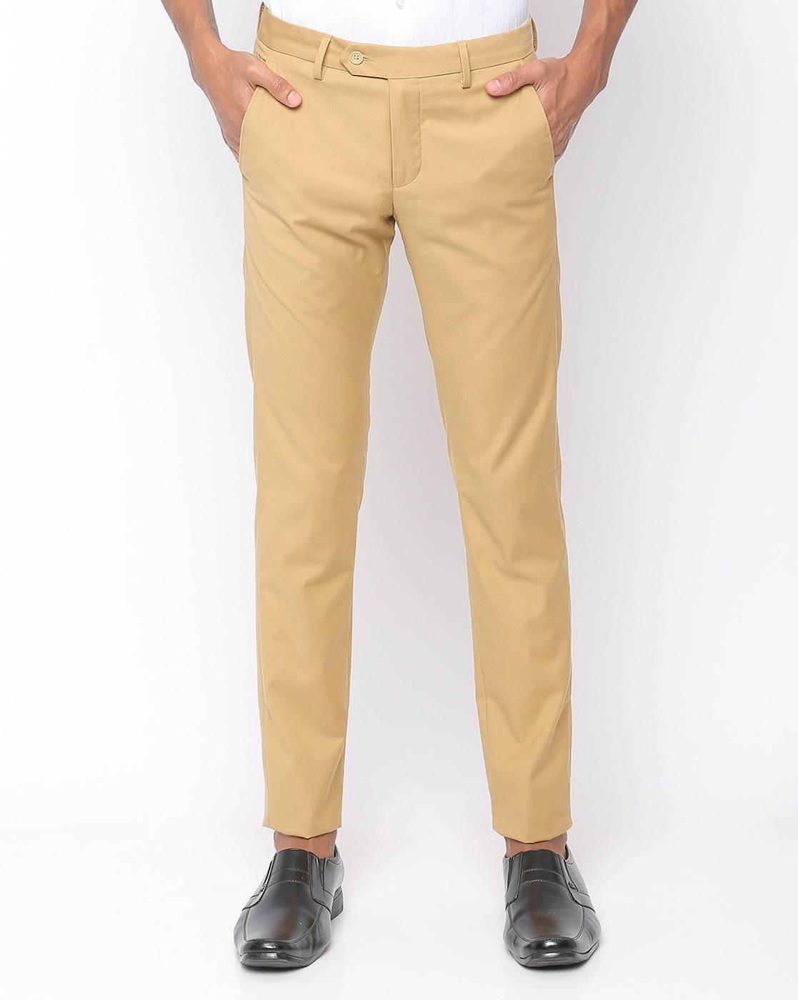 ONLY VIMAL Regular Fit Men Cream Trousers  Buy ONLY VIMAL Regular Fit Men  Cream Trousers Online at Best Prices in India  Flipkartcom