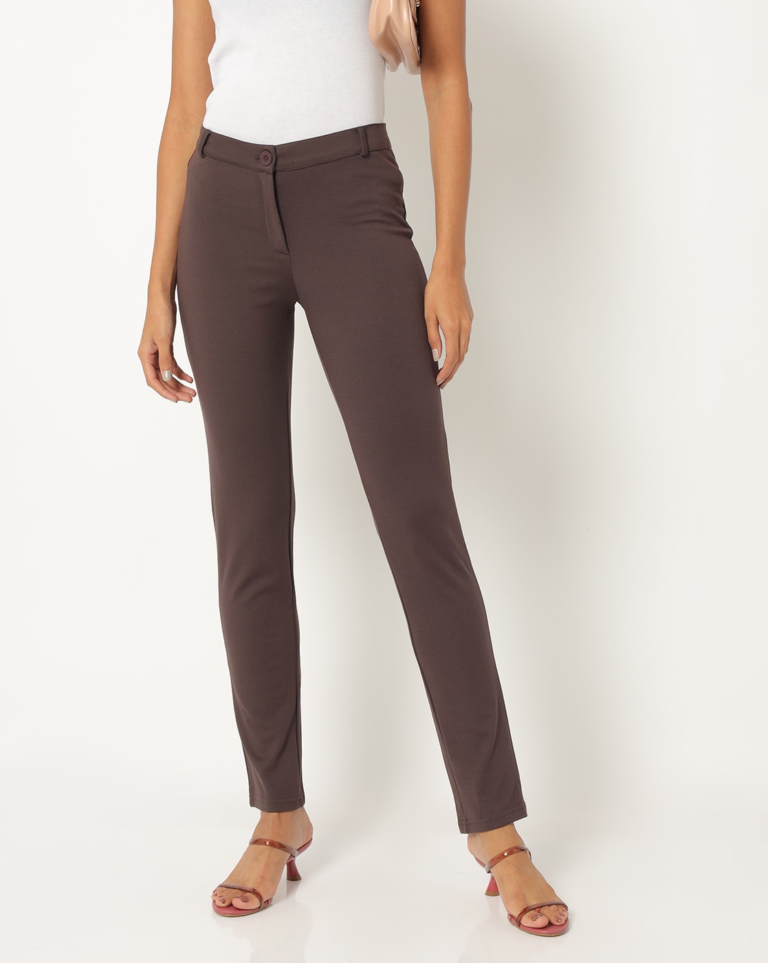 Buy Brown Trousers & Pants for Women by Vero Moda Online | Ajio.com