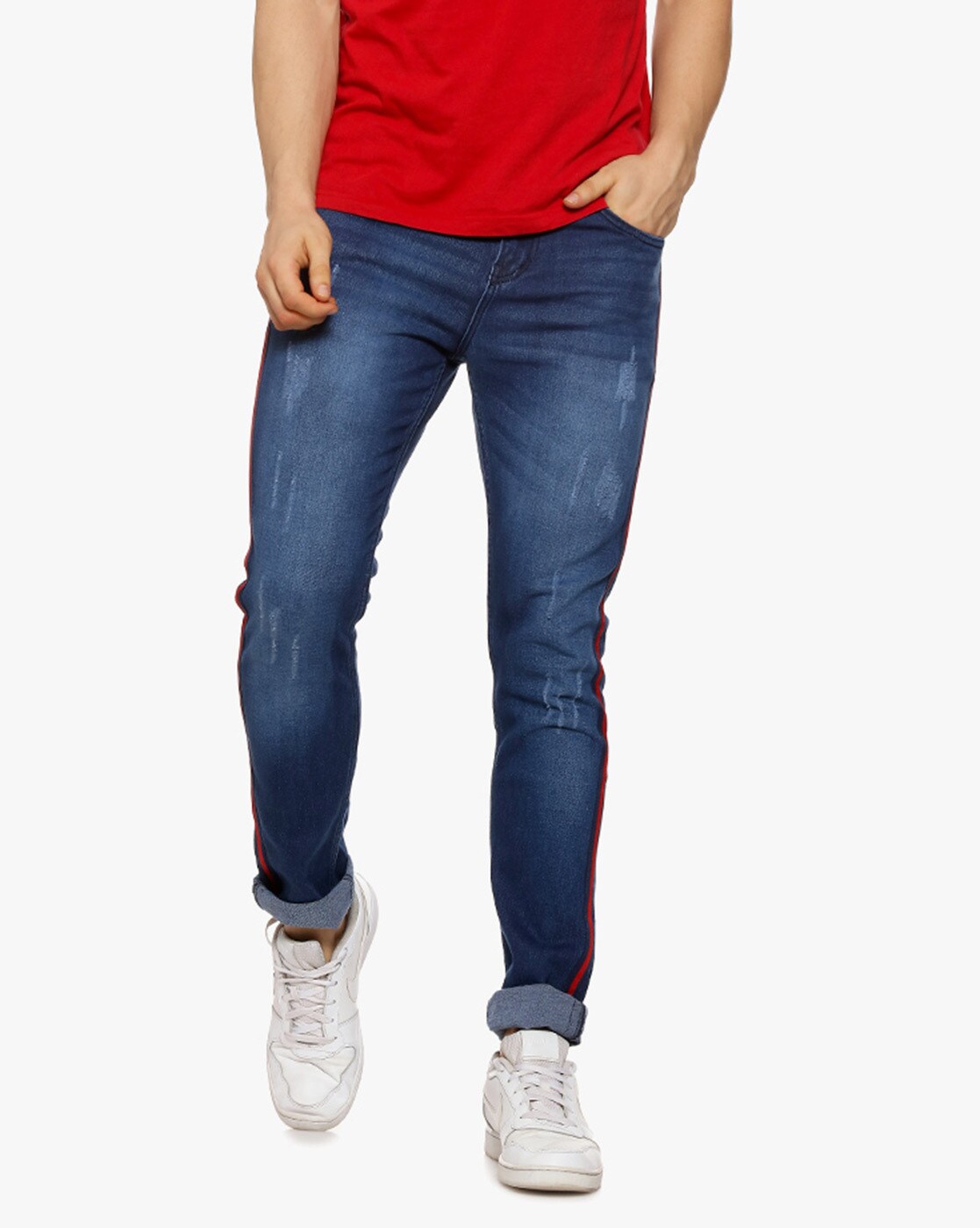 navy blue with jeans