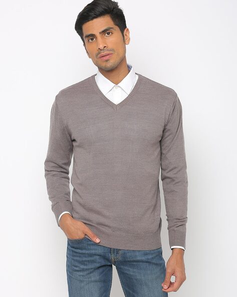 Gray long best sale sleeve sweater