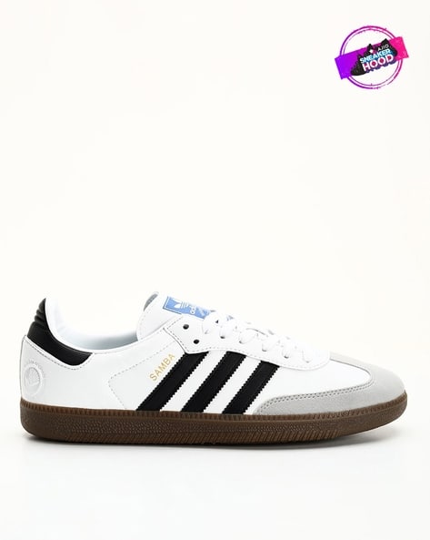 Samba Vegan Low-Top Panelled Lace-Up Sneakers