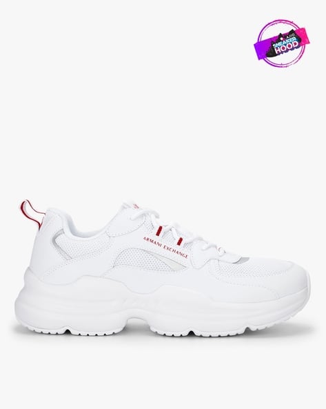 Brand Print aLow-Top Ghillie Lace-Up Sneakers