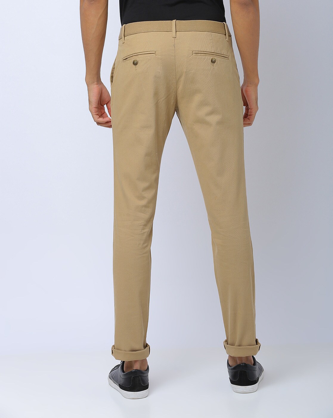 Shop Gant Men Brown Solid Slim Fit Trouser | ICONIC INDIA – Iconic India