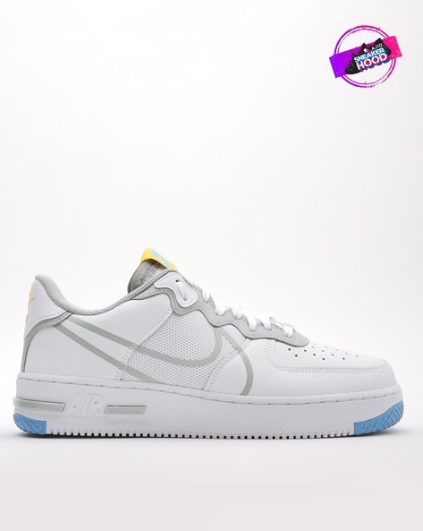 Nike Boys Air Force 1 LV8 - Basketball Shoes White/Blue Size 07.0