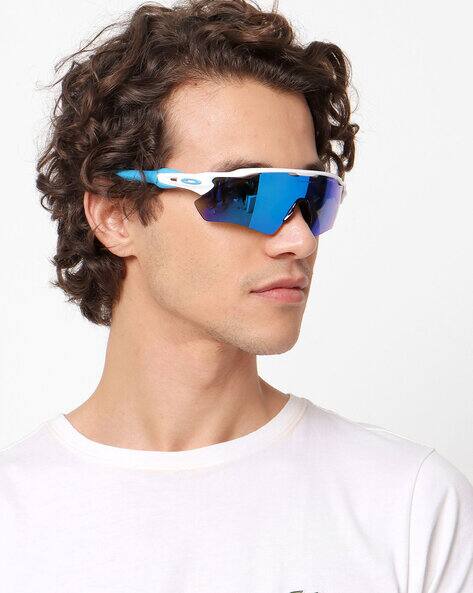 Oakley 0OO9208 Half-Rim Wrap Sunglasses