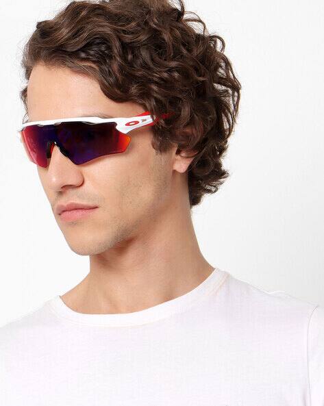 Oakley 0OO920892080538 Half-Rim Wrap Sunglasses