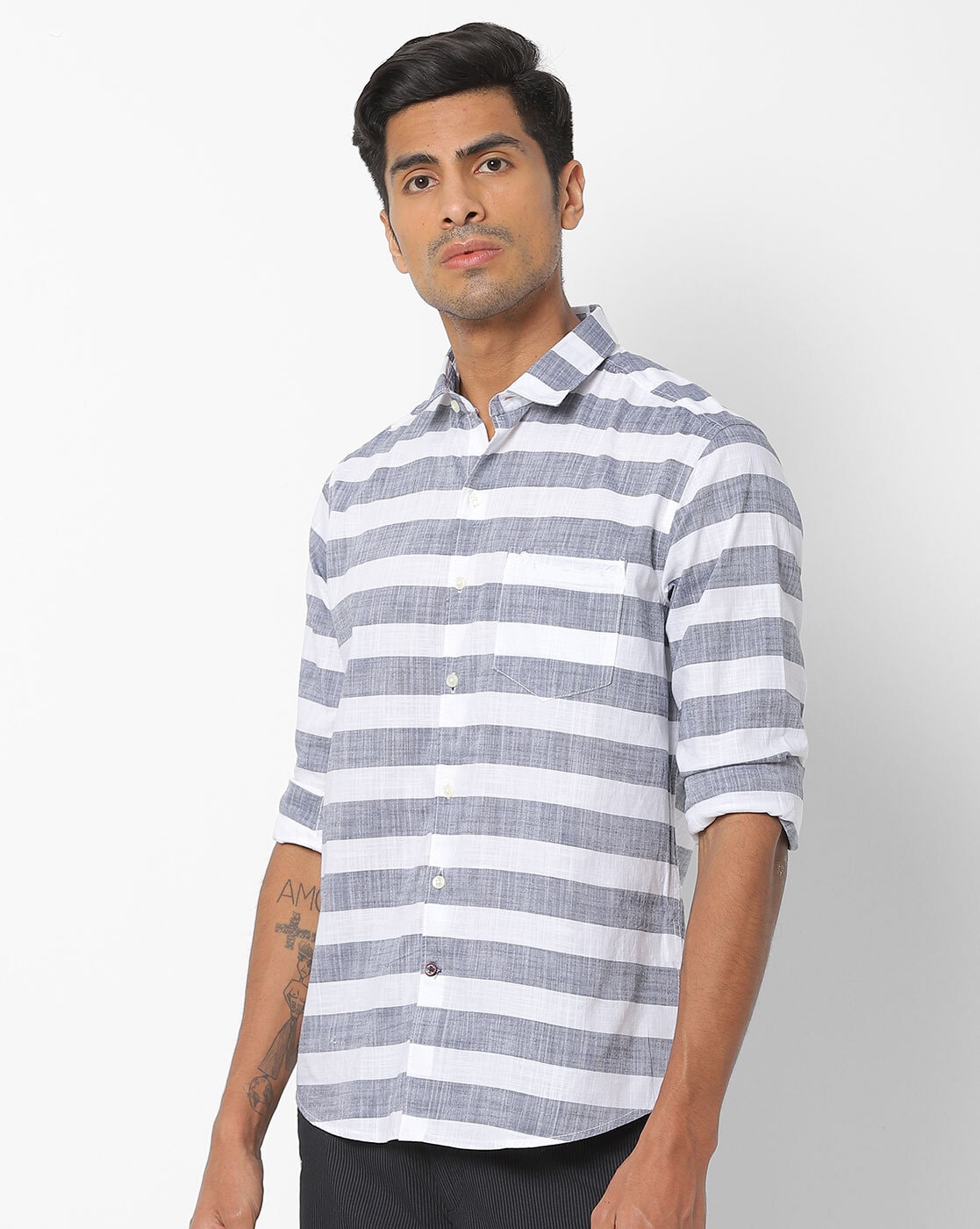 Buy Grey Shirts for Men by NETPLAY Online | Ajio.com