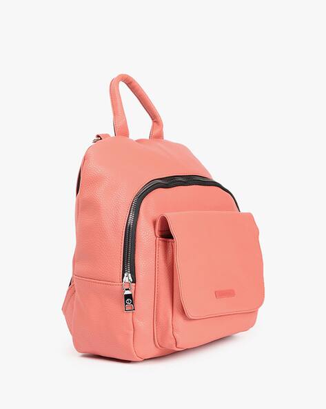coral pink backpack