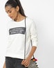 Buy White Sweatshirt & Hoodies for Women by DNMX Online