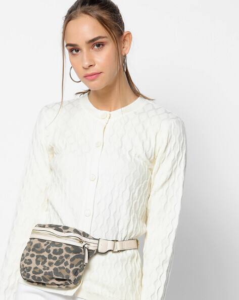white button down sweaters