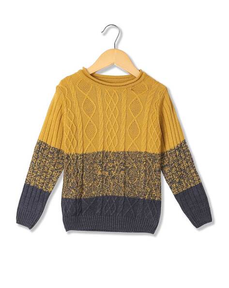 boys mustard sweater