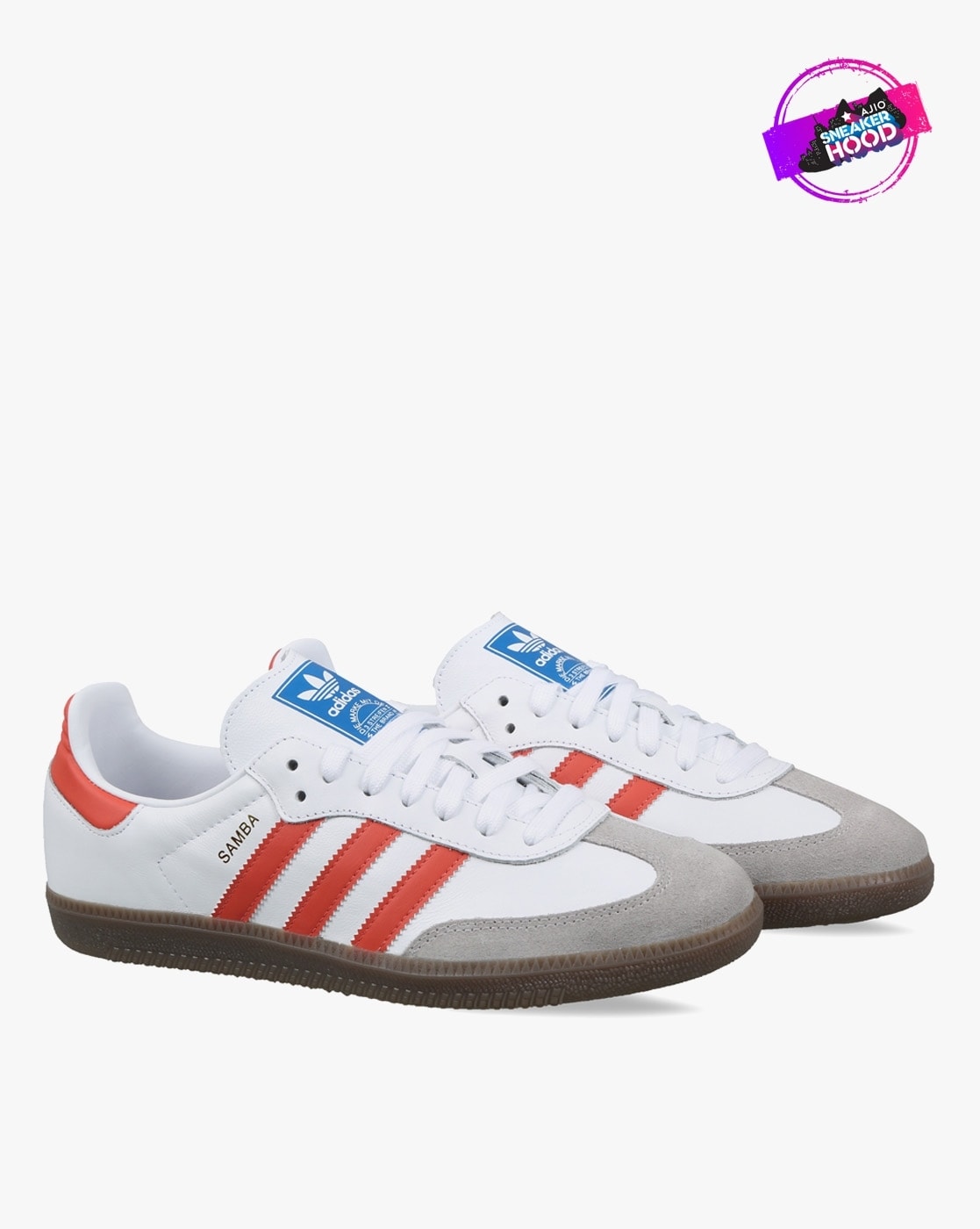 adidas samba og red and white