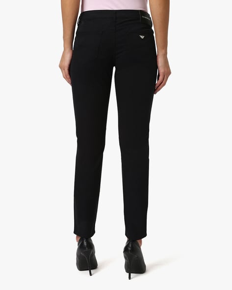 Armani black skinny best sale jeans